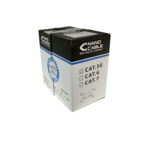 Grå Netværkskabel UTP Cat5e 305m Til IP Kamera M.M.