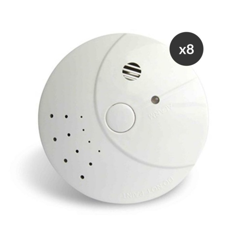 Trådløs brandalarm - 8 stk