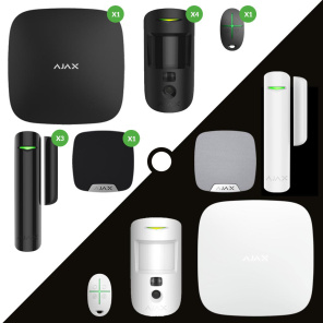 Trådløs Ajax alarm med kamera til stor villa / parcelhus