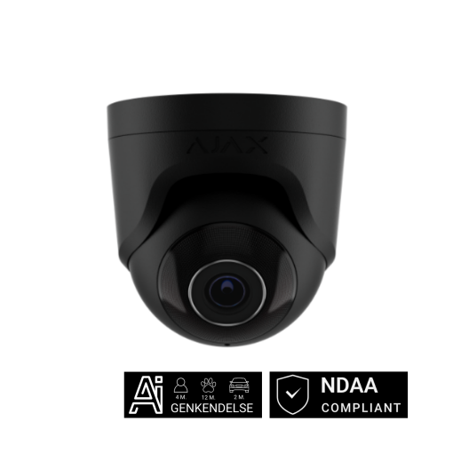 Ajax Turret IP Kamera 5 Mp 2.8 mm Sort